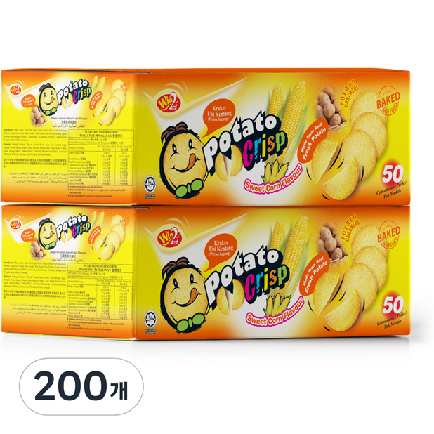 [쿠팡수입] 포테이토 크리스프 스낵 스위트콘맛   200개 리뷰후기